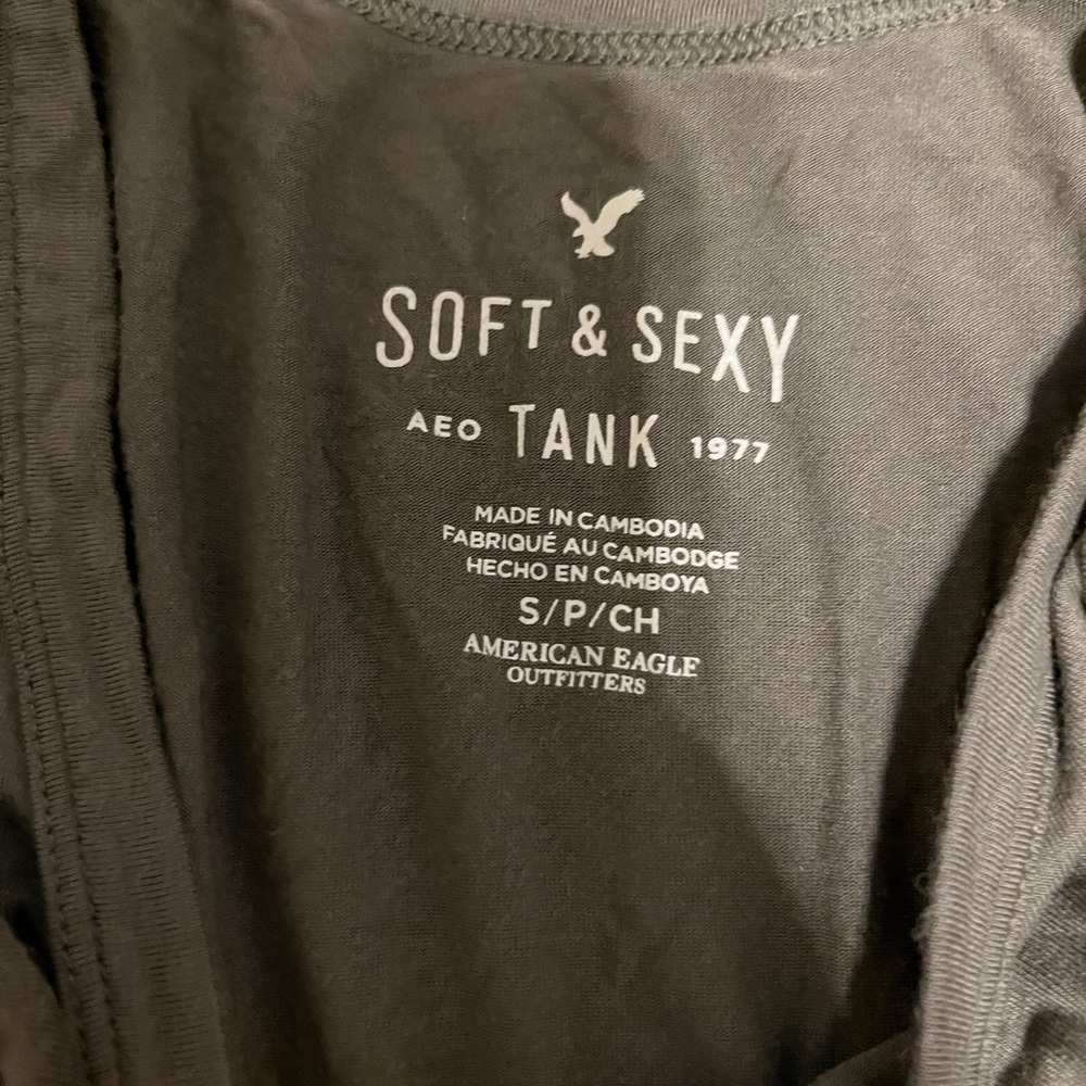 American Eagle Outfitters Soft & Sexy Tank - Black